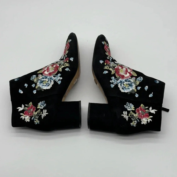 White House Black Market Womens Titus Ankle Boots Booties Multicolor Suede 9.5 M - Picture 11 of 12